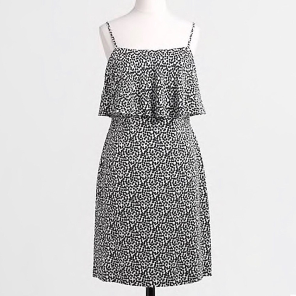 J.Crew Factory | Printed Tiered Crepe Dress *NWT*